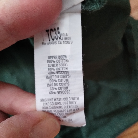 Aerie Green Dress Cotton Blend Small - Picture 5 of 8